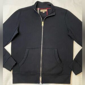 Burberry Men's Navy Zip-Front Bomber Jacket